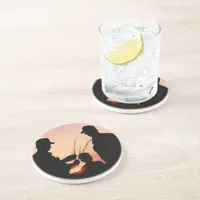 Farmers and Sunset Drink Coaster
