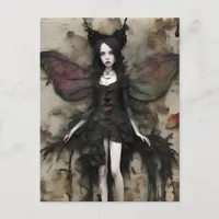 Dark Fairy Collage Postcard