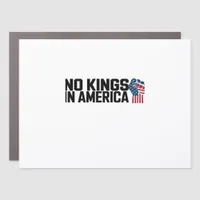 No Kings In America USA Vintage Graphic Car Magnet