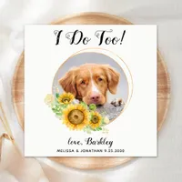 Dog Wedding Personalized Cocktail Napkins