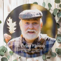 Custom Photo Simple Memorial Personalized Funeral Button
