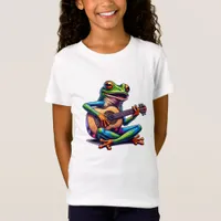 Cute Frog Playing a Guitar T-Shirt