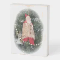 Wood Box Print - Antique Santa Ornament