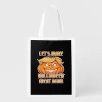Trumpkin Let's Make Halloween Great Again Classic  Grocery Bag