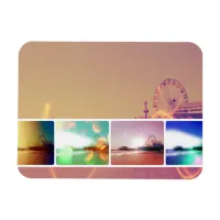 Santa Monica Pier Photo Collage Magnet