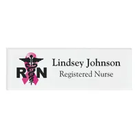 RN Nurse Name and Position Name Tag