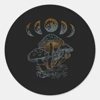 Goblincore Aesthetic Academia Cottagecore Mushroom Classic Round Sticker
