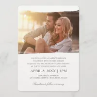 Unique Photo Wedding Invitations | Watercolor