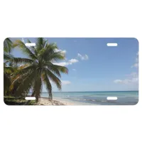 Isla Saona Caribbean Paradise Beach License Plate