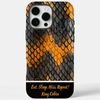 Beautifully patterned snakeskin in warm colors iPhone 16 pro max case