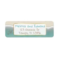 Oceanic Beach Ocean Shore Return Address Labels