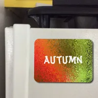 Own Name Shades of Orange & Green Premium Magnet
