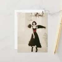 A gothic angel postcard