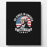 No Kings In America Since 1776 Funny Crown Plaque