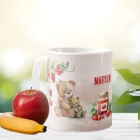 Strawberry and bear  coffee mug