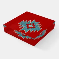 Southwest Mesas Red & Turquoise Paperweight