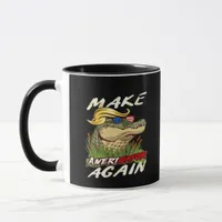 Funny Make Amerigator Again Donald Parody American Mug