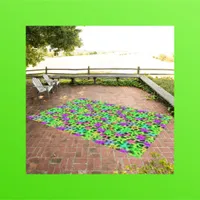 Lime, Purple & Pink Neon | Outdoor Rug