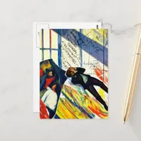 Math is Hard Mixed Media Collage Postcard