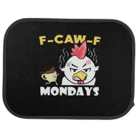 F-Caw-F Mondays Classic Minimal Clean Car Floor Mat