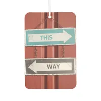 This Way - Which Way? Confusing Street Signs Tarot Air Freshener