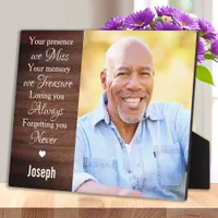Personalized Memorial Remembrance Photo Plaque