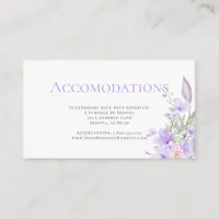 Blush Pink and Lavender Floral Spring Bouquet Enclosure Card