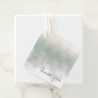 Watercolor Reflections Thank You Sage ID774 Favor Tags