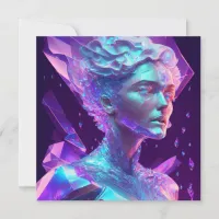 Beautiful Ai Art Pretty Icy Glass like Woman