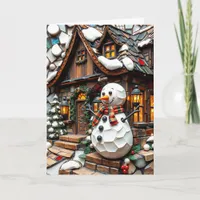 Quaint and Charming Christmas Mosaic Card