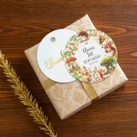 Wild Animals Cute Magical Forest Favor Tags