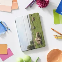 Grazing Sheep by the Rhine iPad Pro Cover