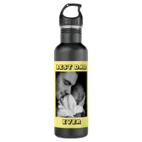 Best Dad Ever | Personalized Photo  Stainless Steel Water Bottle