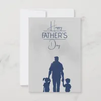 Father's Love: A Heartfelt Father's Day Greetings  Thank You Card