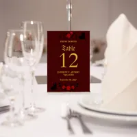 Enchanted Union Wedding Table Number