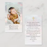 Baptism Sunruse Photo Keepsake Prayer Card