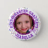 Personalized Kindergarten Graduate Photo Button