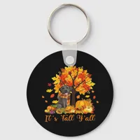 It’s Fall Y’all Halloween Autumn Retro Graphic Keychain