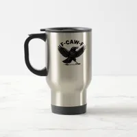 F-Caw-F Bird Lover’s Humorous Pun Stickers Essenti Travel Mug