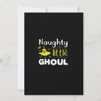Naughty Little Ghoul Funny Halloween Design Holiday Card