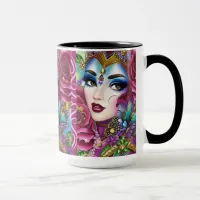 Elegant Gyspy with Roses Mug