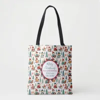 Merry Christmas  | Sledding Children Christmas Tote Bag