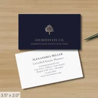 Elegant Tree Logo Business Card