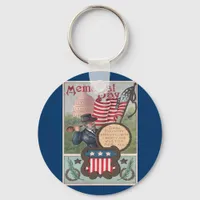 Vintage Memorial Day - One Country Keychain