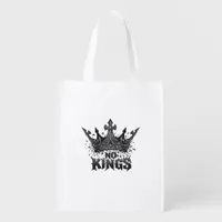 No Kings In America Minimal Clean Grocery Bag
