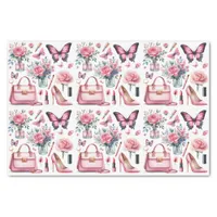 Elegant Pink Girly Fashion tissue paper