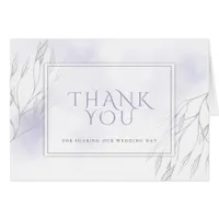 Pale Lilac Watercolor and Grey Willow Branch