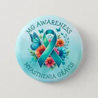 MG Awareness | Myasthenia Gravis Ribbon Button