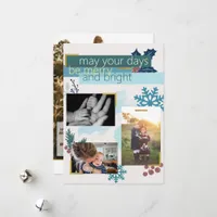 Merry & Bright Custom Photo Collection Christmas Holiday Card