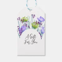 Trendy Modern Floral botanical Gift Tags